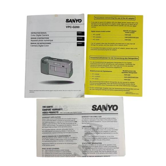 Sanyo VPC-G200 Vintage Digital Camera - Picture 10 of 12